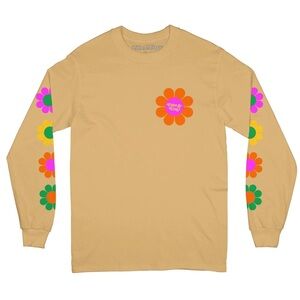 Free & Easy flower power long sleeve tee